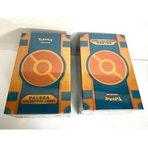 Lot of 2 Pokemon TCG Paldea Adventure Chest Factory Sealed New Pikachu Free Ship